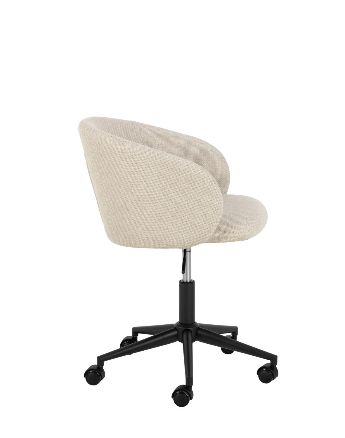 krzesło biurowe eleanor, beżowe, regulowane i obrotowe (08034)