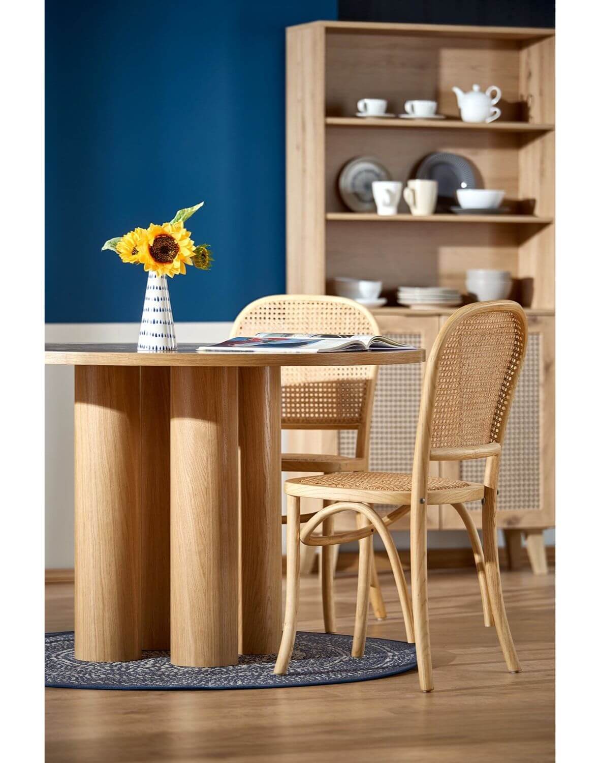 stół okrągły elefante 120 cm, dąb naturalny