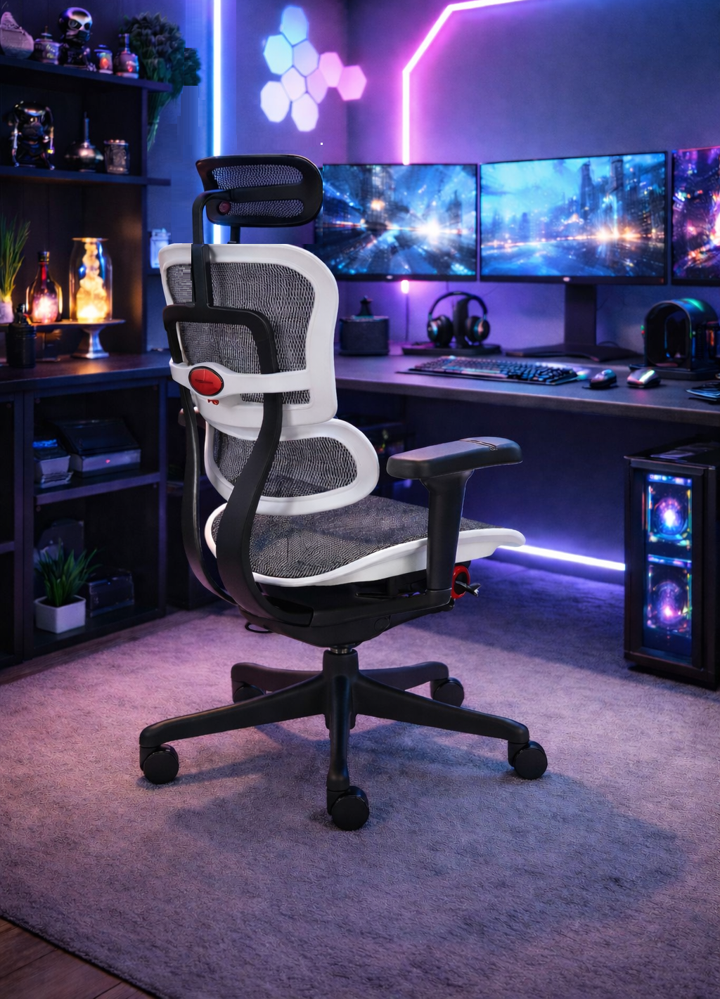 Fotel gamingowy Ergohuman 2 Ultra ST Aurora White