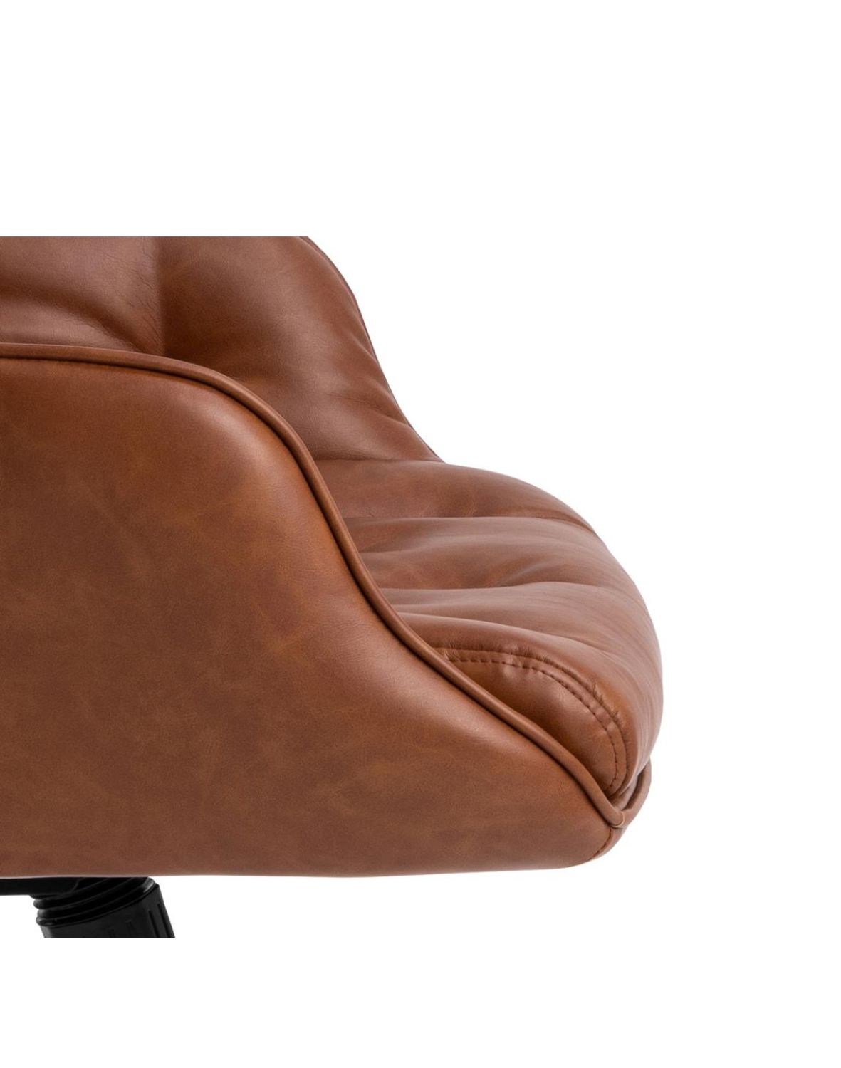 krzesło biurowe erik, ekoskóra, regulowane, z pikowaniem (09073)