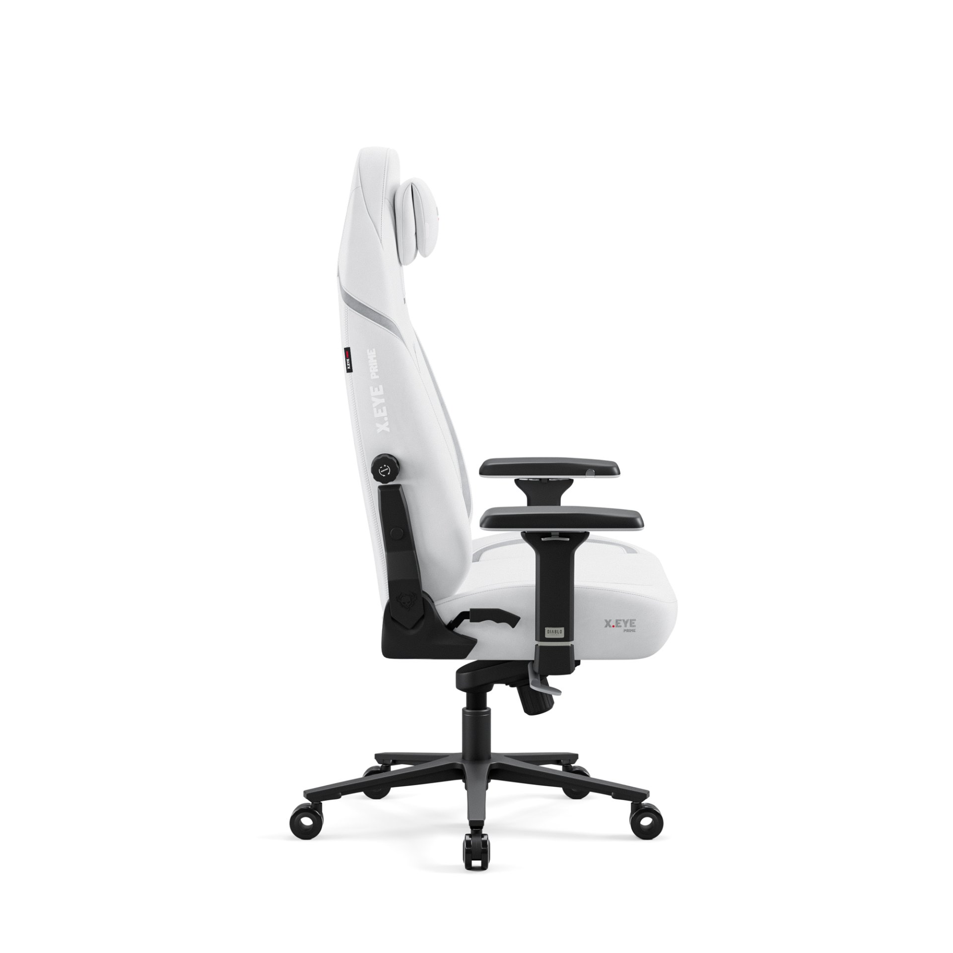 Fotel gamingowy biały z magnetycznym zagłówkiem Normal Size: Diablo X-Eye Prime Ghosted White 16