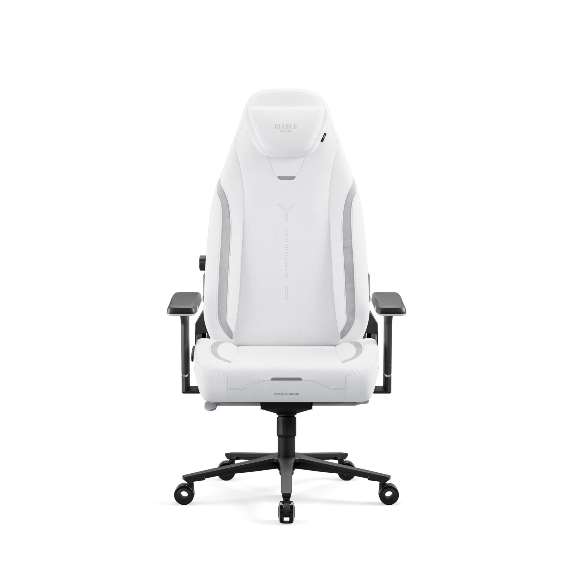 Fotel gamingowy biały z magnetycznym zagłówkiem Normal Size: Diablo X-Eye Prime Ghosted White 2