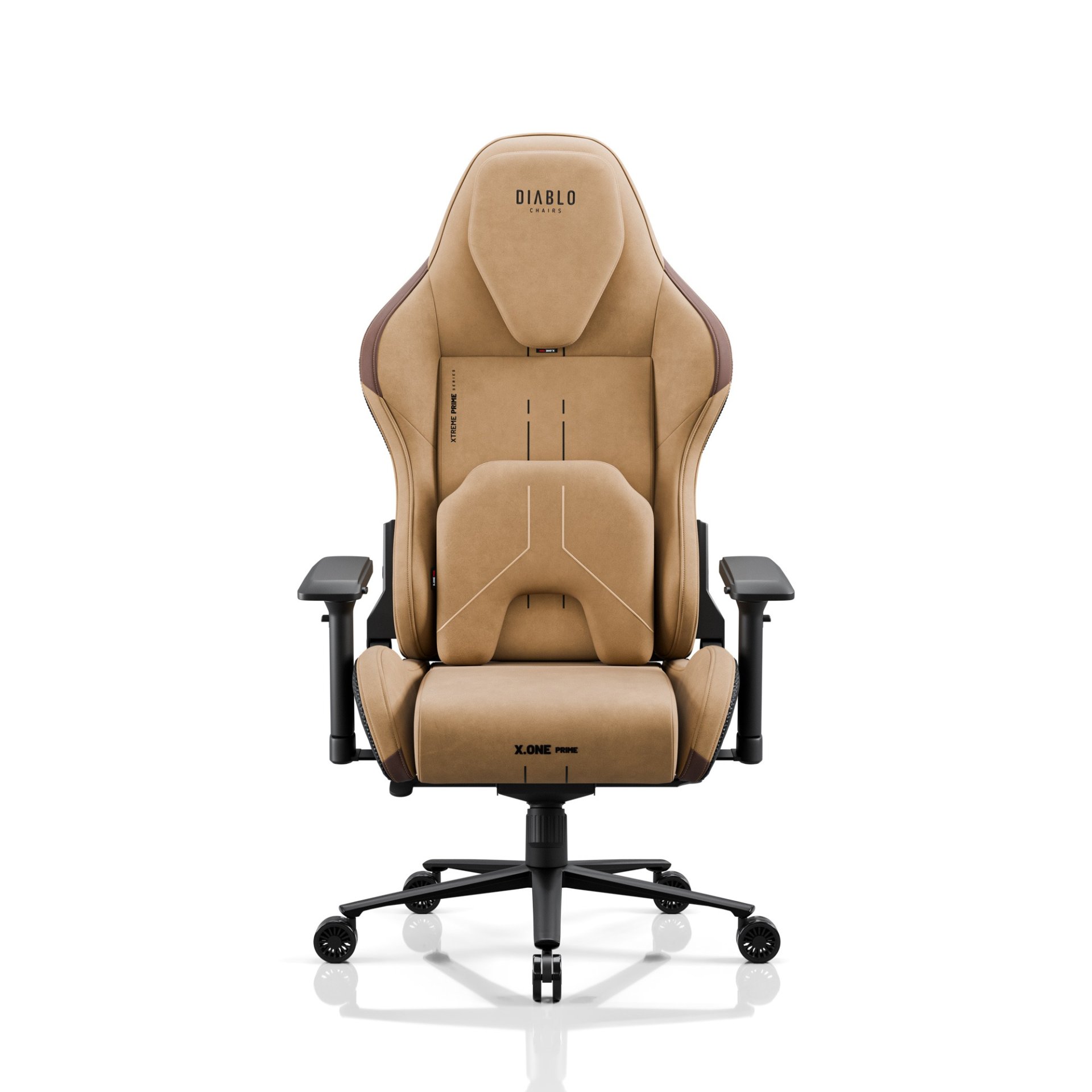 Fotel gamingowy materiałowy brązowy, Normal Size: Diablo X.One Prime Camel Brown 2