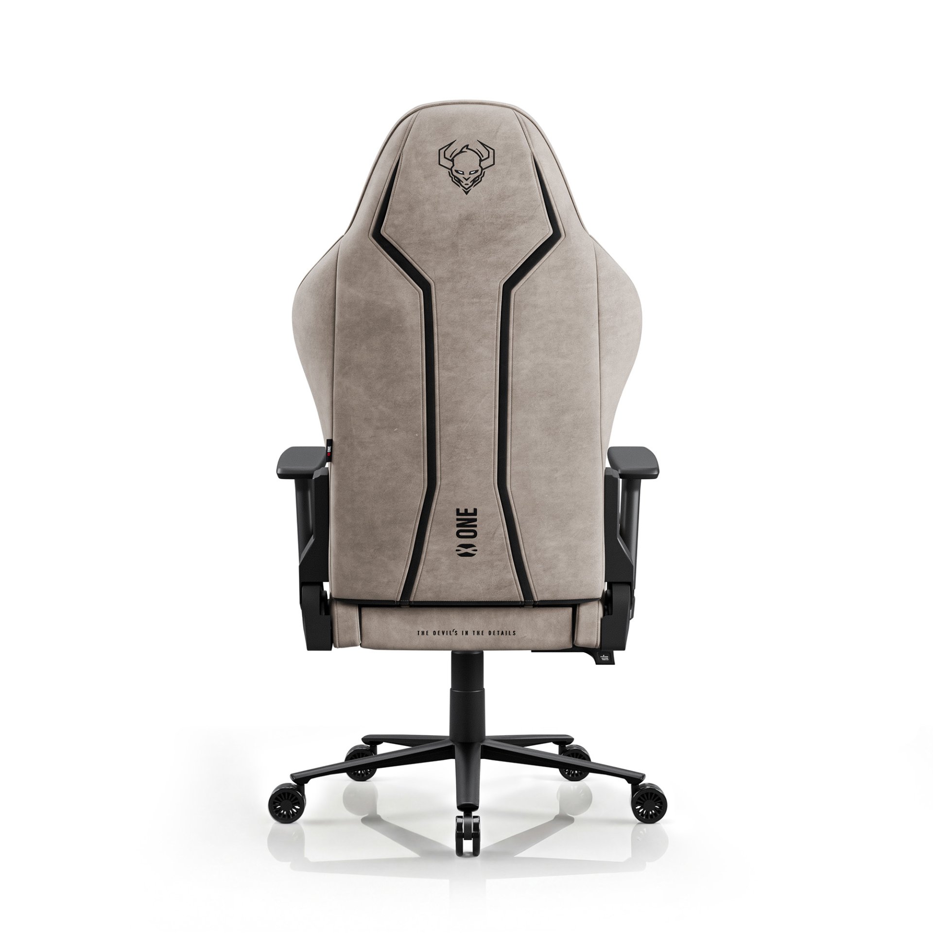 Fotel gamingowy materiałowy Normal Size, czarno-beżowy: Diablo X-One 2.0 Camel Black 11