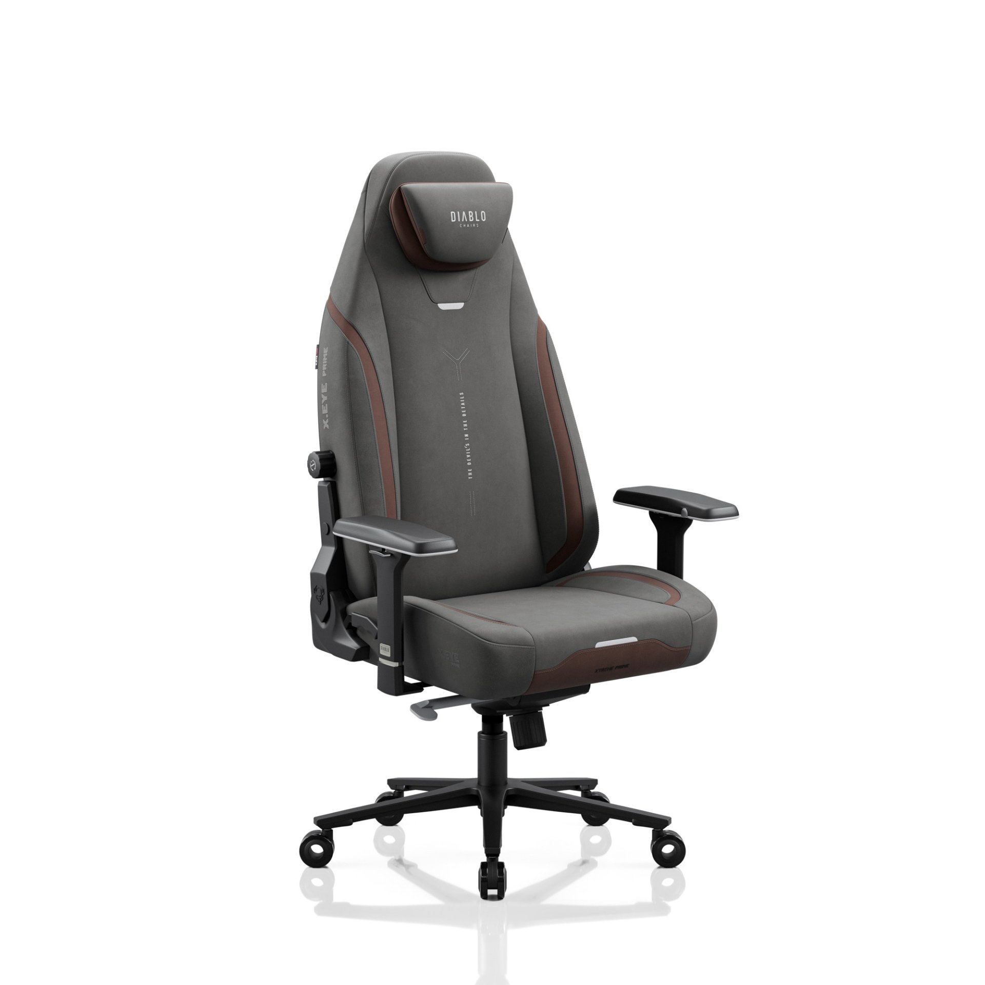 Fotel gamingowy materiałowy szary, Normal: Diablo X.Eye Prime Stone Grey 1