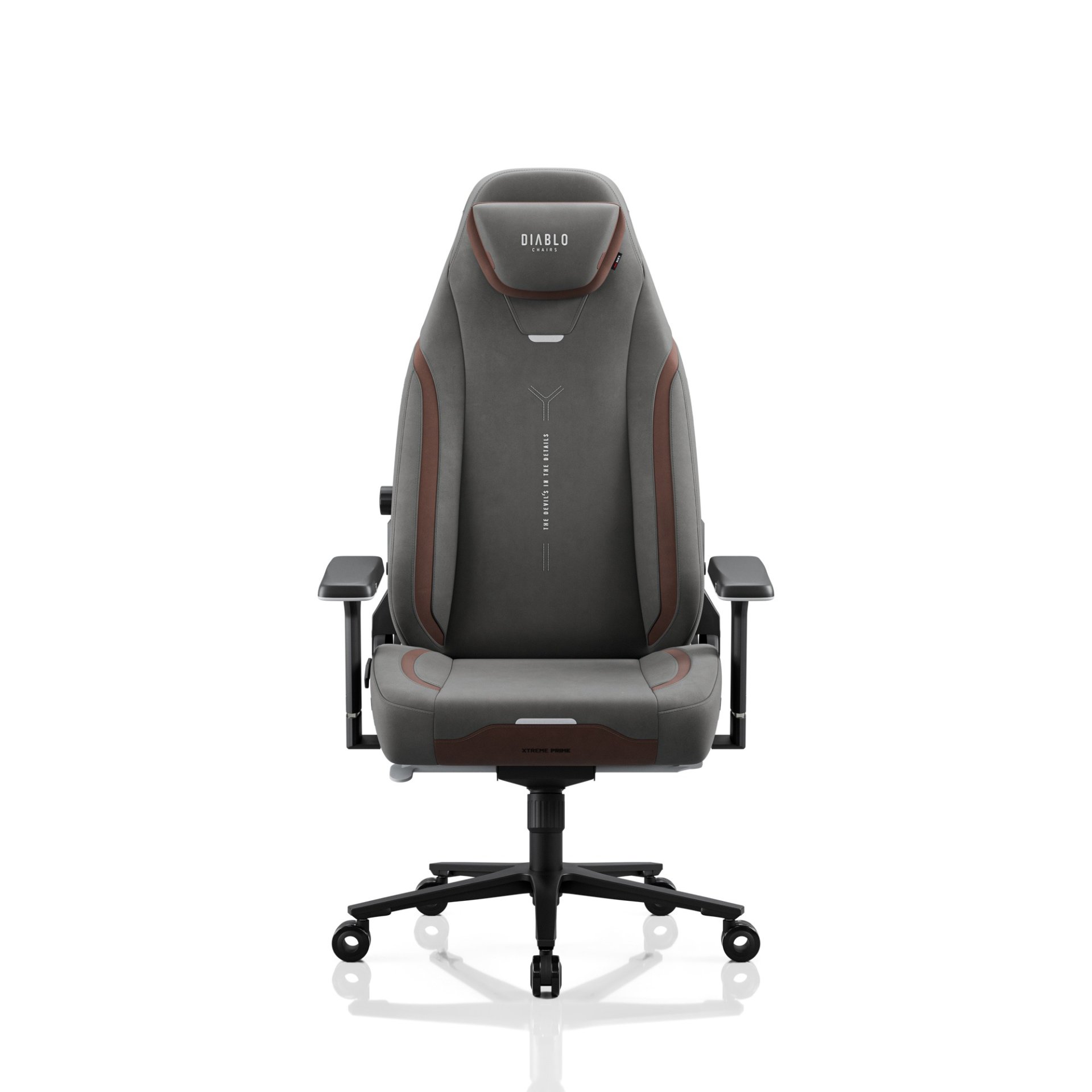 Fotel gamingowy materiałowy szary, Normal: Diablo X.Eye Prime Stone Grey 2