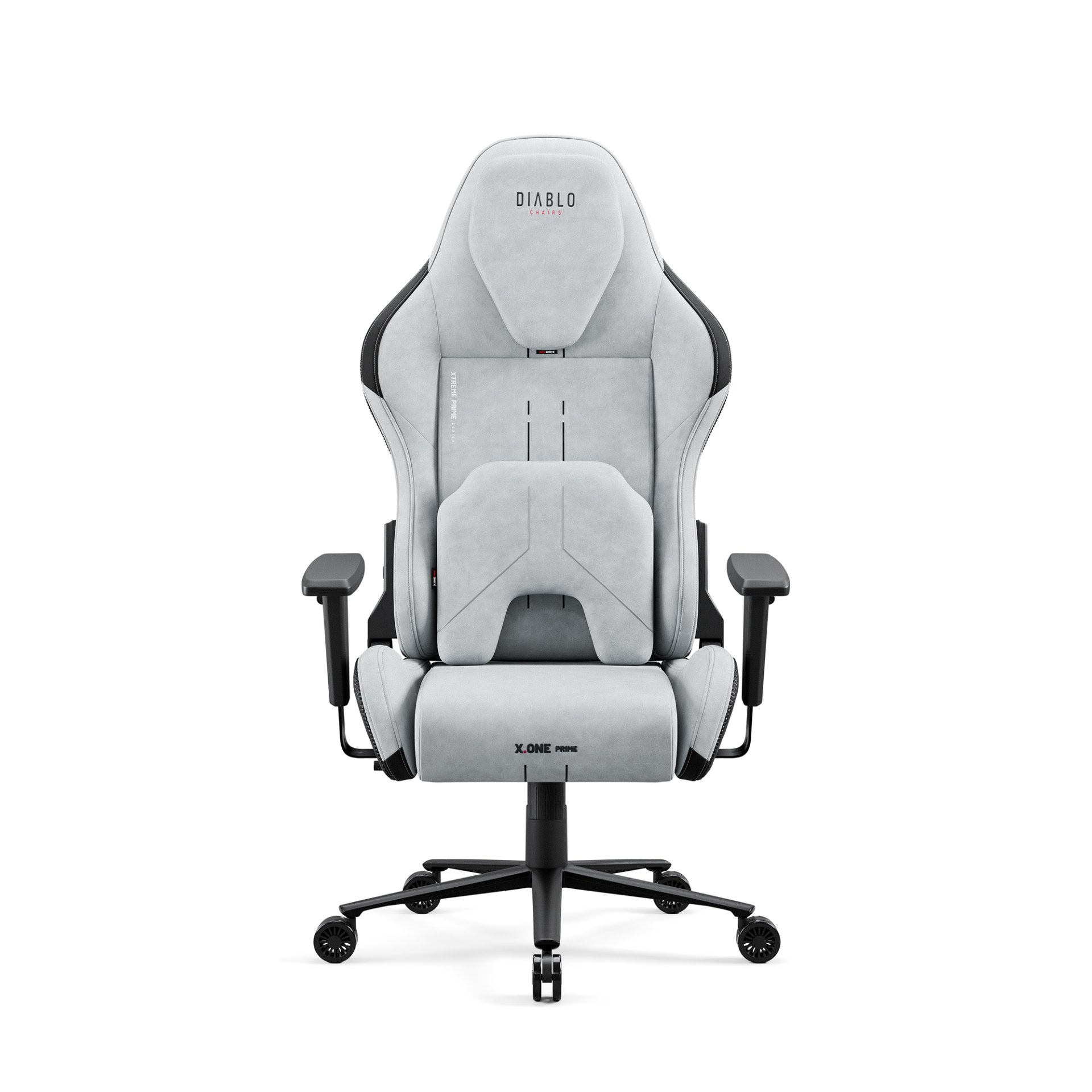 Fotel gamingowy szary z chłodzącym siedziskiem, Normal Size: Diablo X-One Prime Nightwolf Moon 2