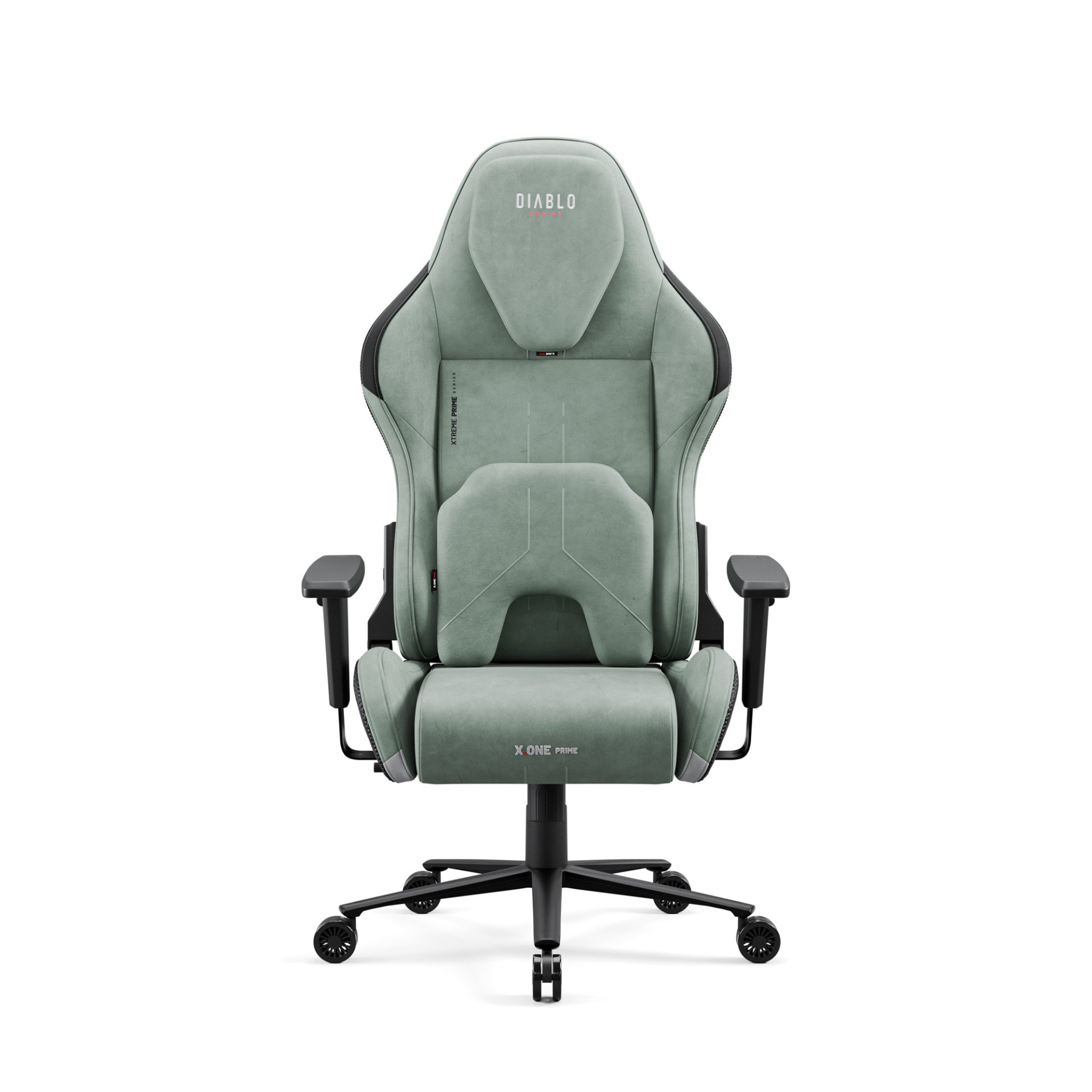 Fotel gamingowy zielony z chłodzącym siedziskiem, Normal Size: Diablo X-One Prime Ghotic Green 2