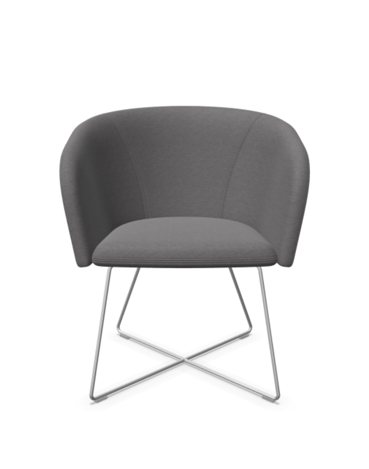 fotel naudu na metalowej plozie x