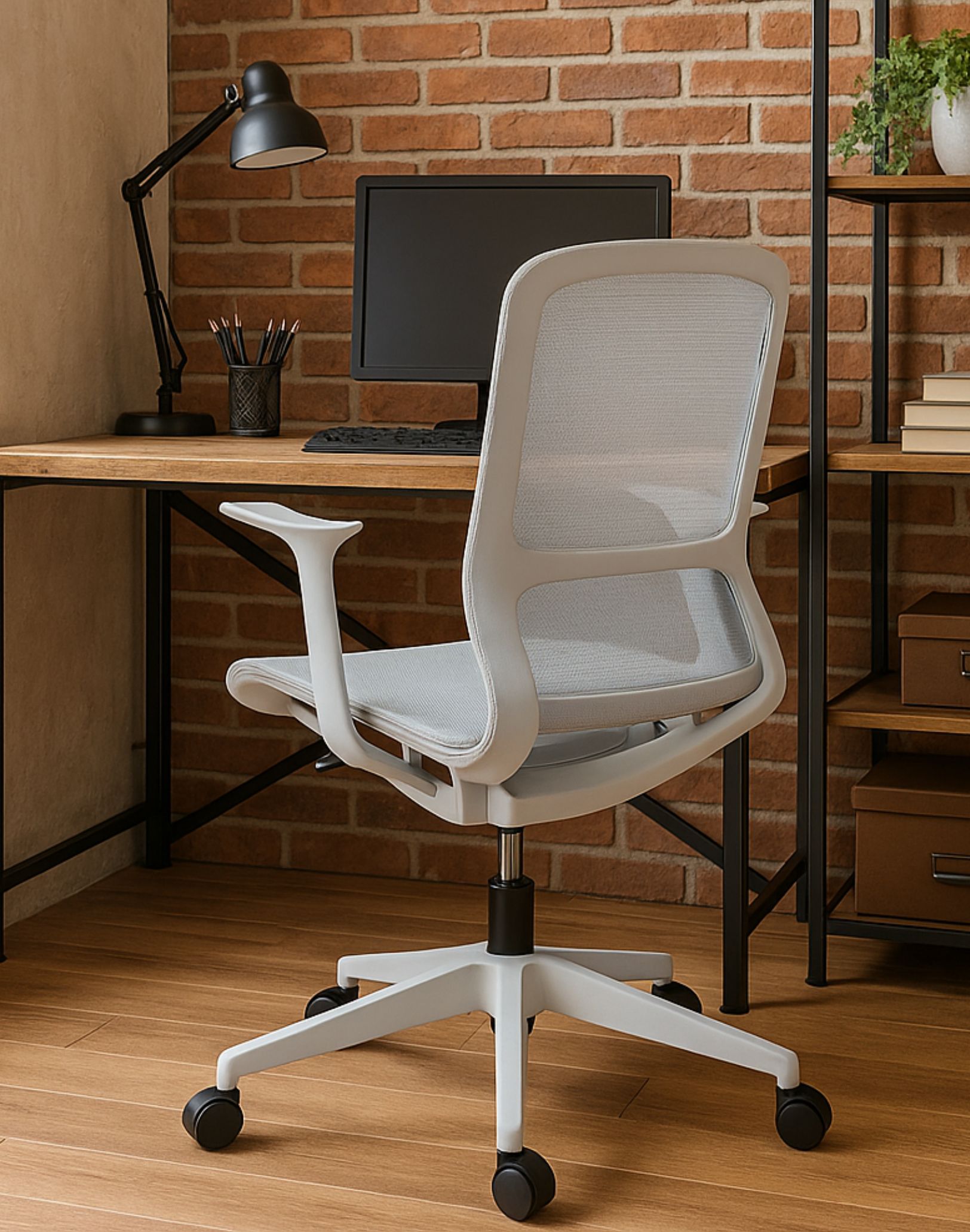 krzeslo obrotowe rainbow szare