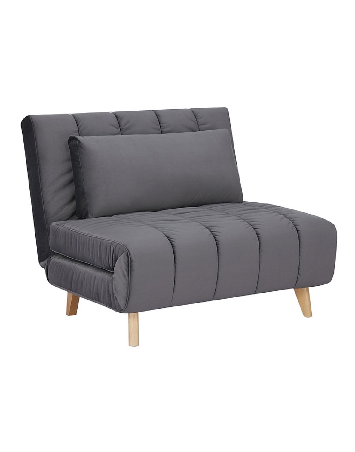 fotel rozkladany billy velvet szary