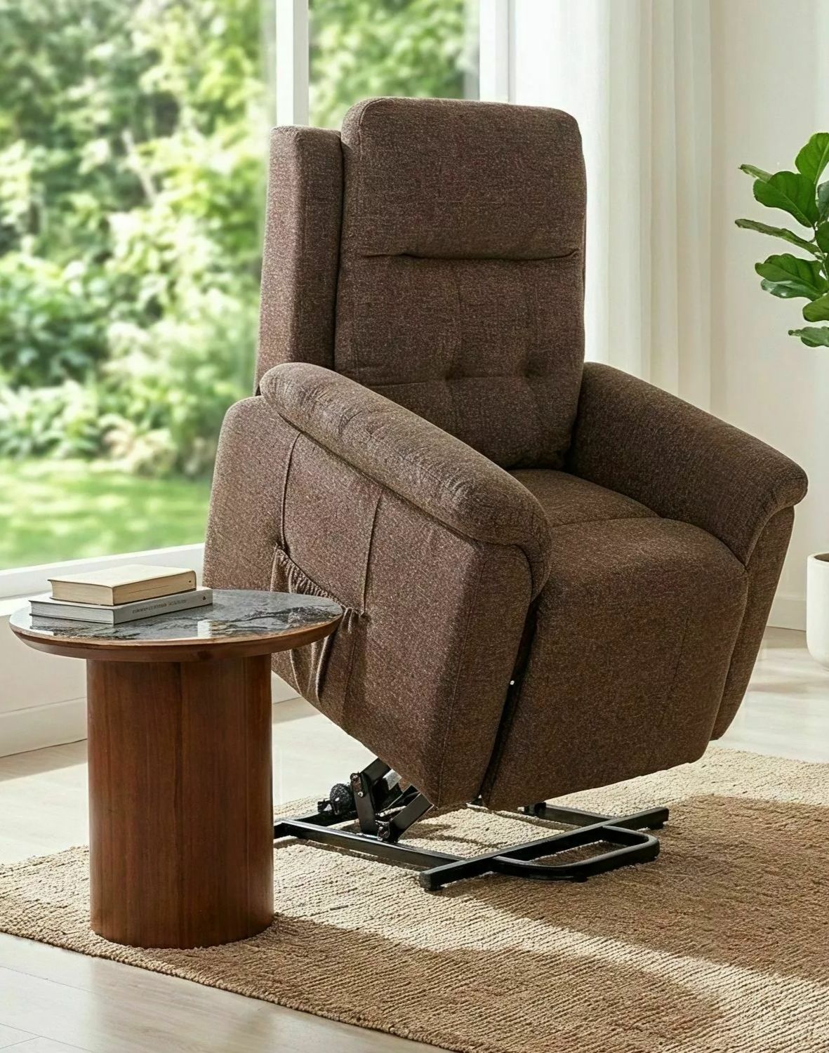 Fotel pionizujący elektryczny Morgan Raven 45 – cappuccino