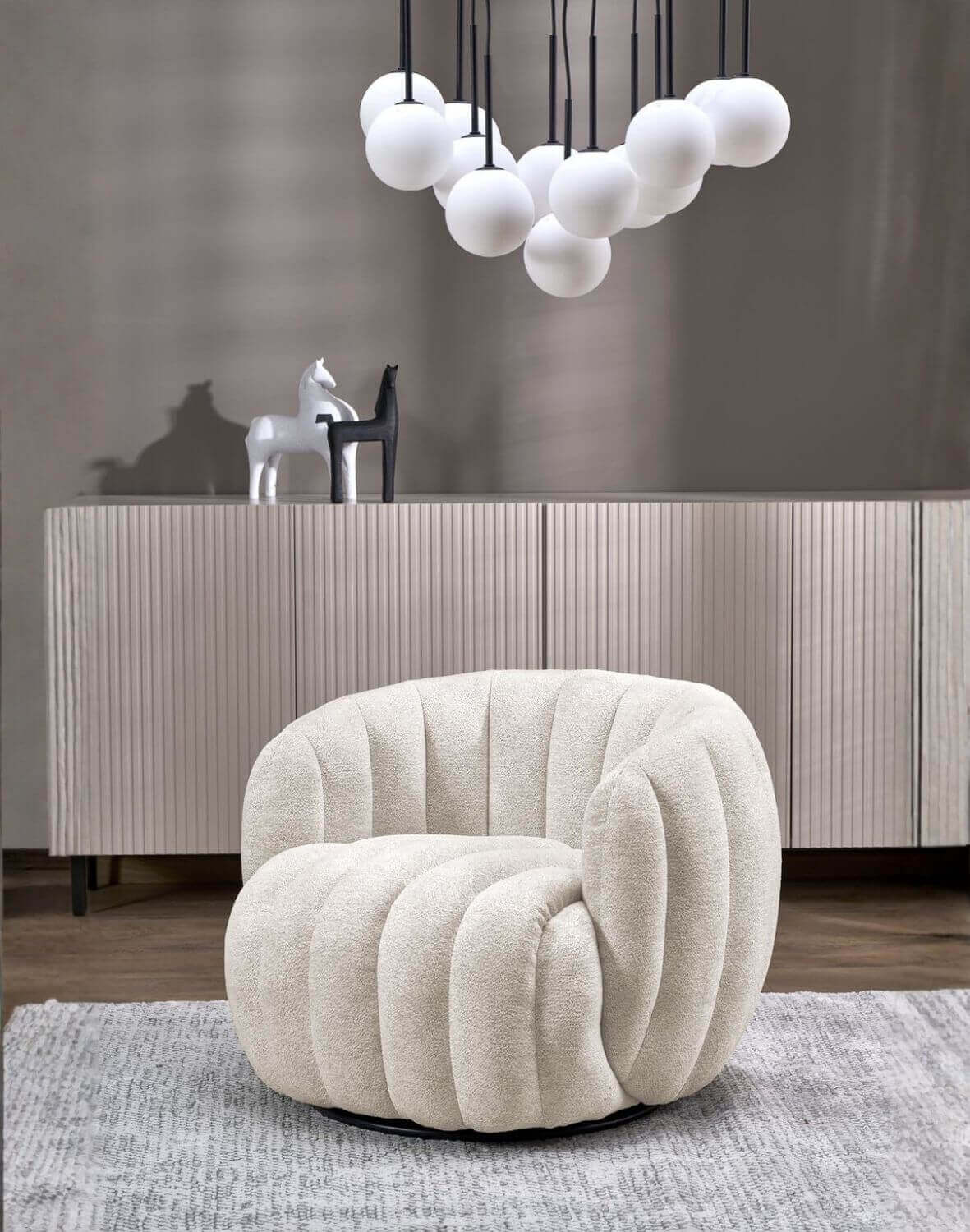 fotel wypoczynkowy fraser, obrotowy 360, kemowy