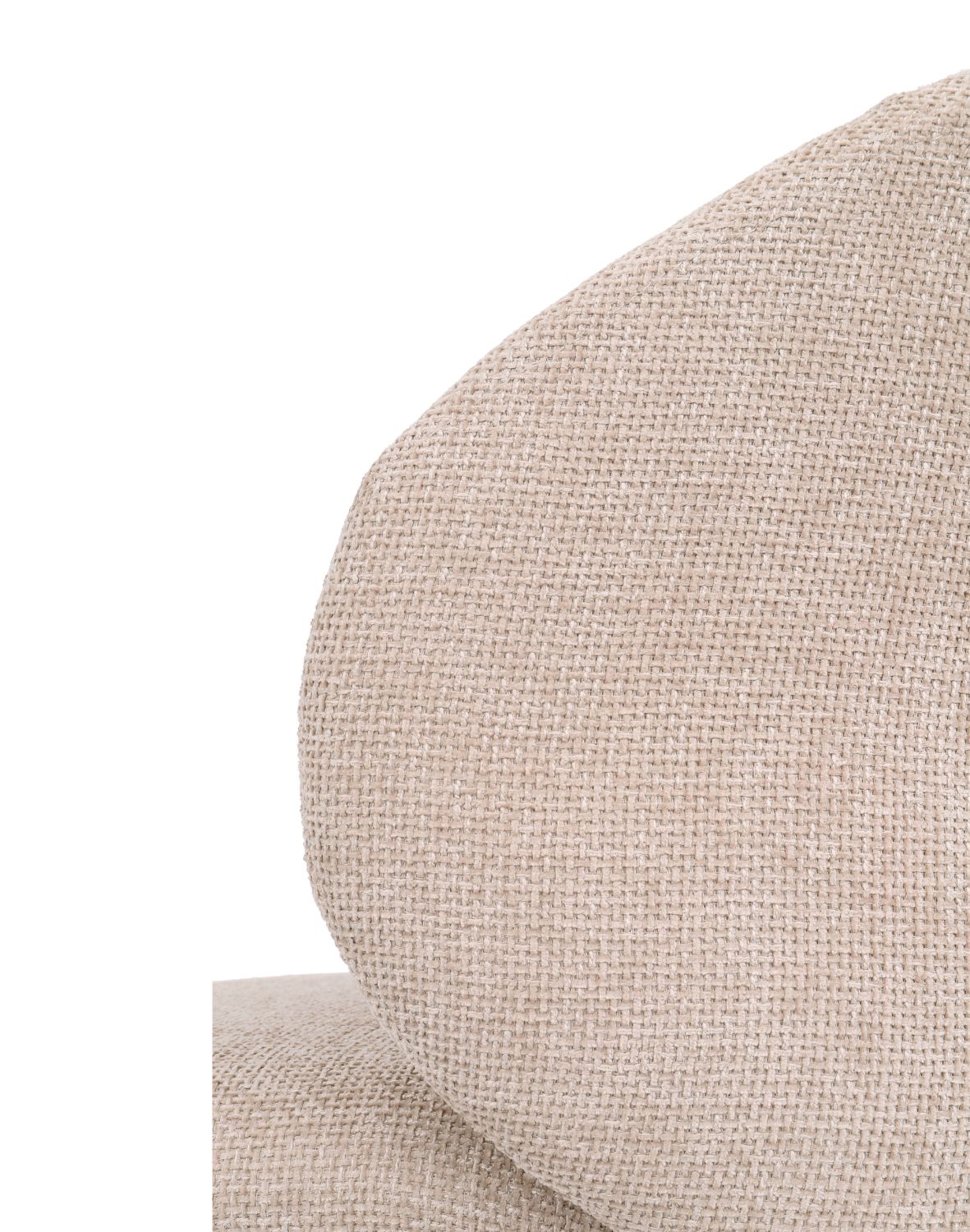 krzesło do jadalni ganta black, tkanina strukturalna beżowa (cd2302-3)