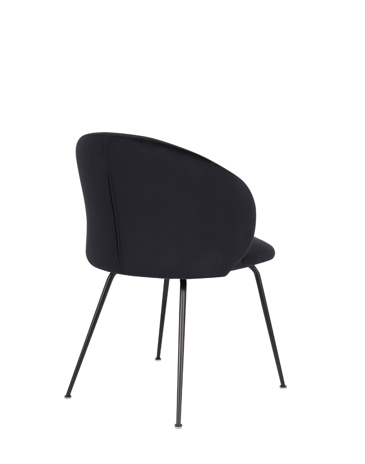 krzesło do jadalni ganta black, czarny welwet