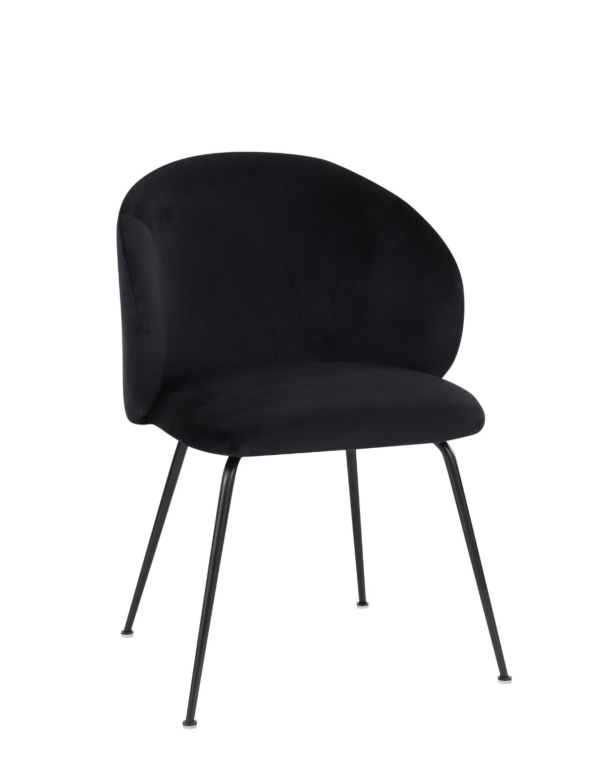 krzesło do jadalni ganta black, czarny welwet