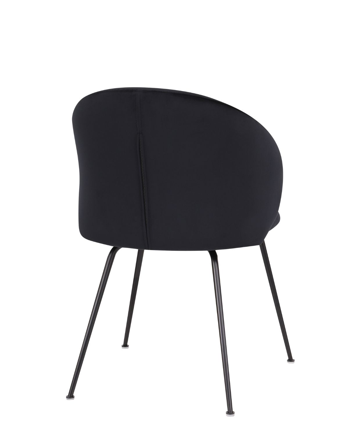 krzesło do jadalni ganta black, czarny welwet