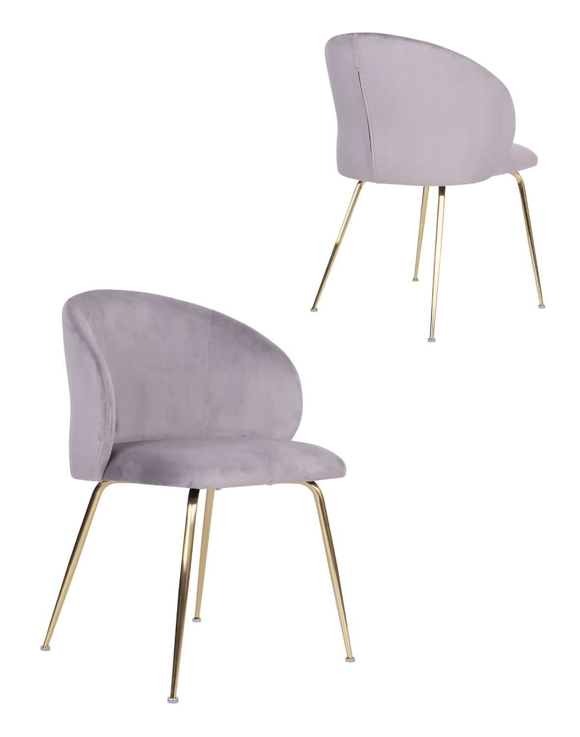 krzesło ganta gold szare