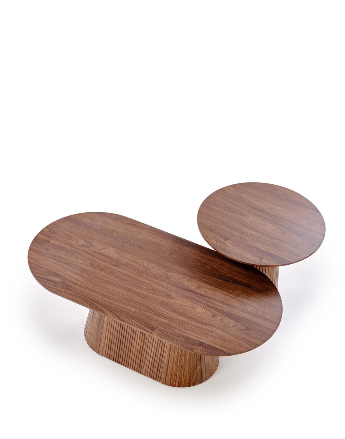 stolik kawowy okrągły orzechowy Gisela s