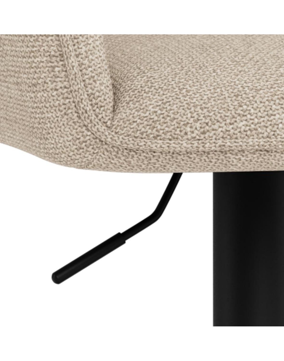 hoker glenda, beżowy z podłokietnikami i regulacją wysokości (08502)