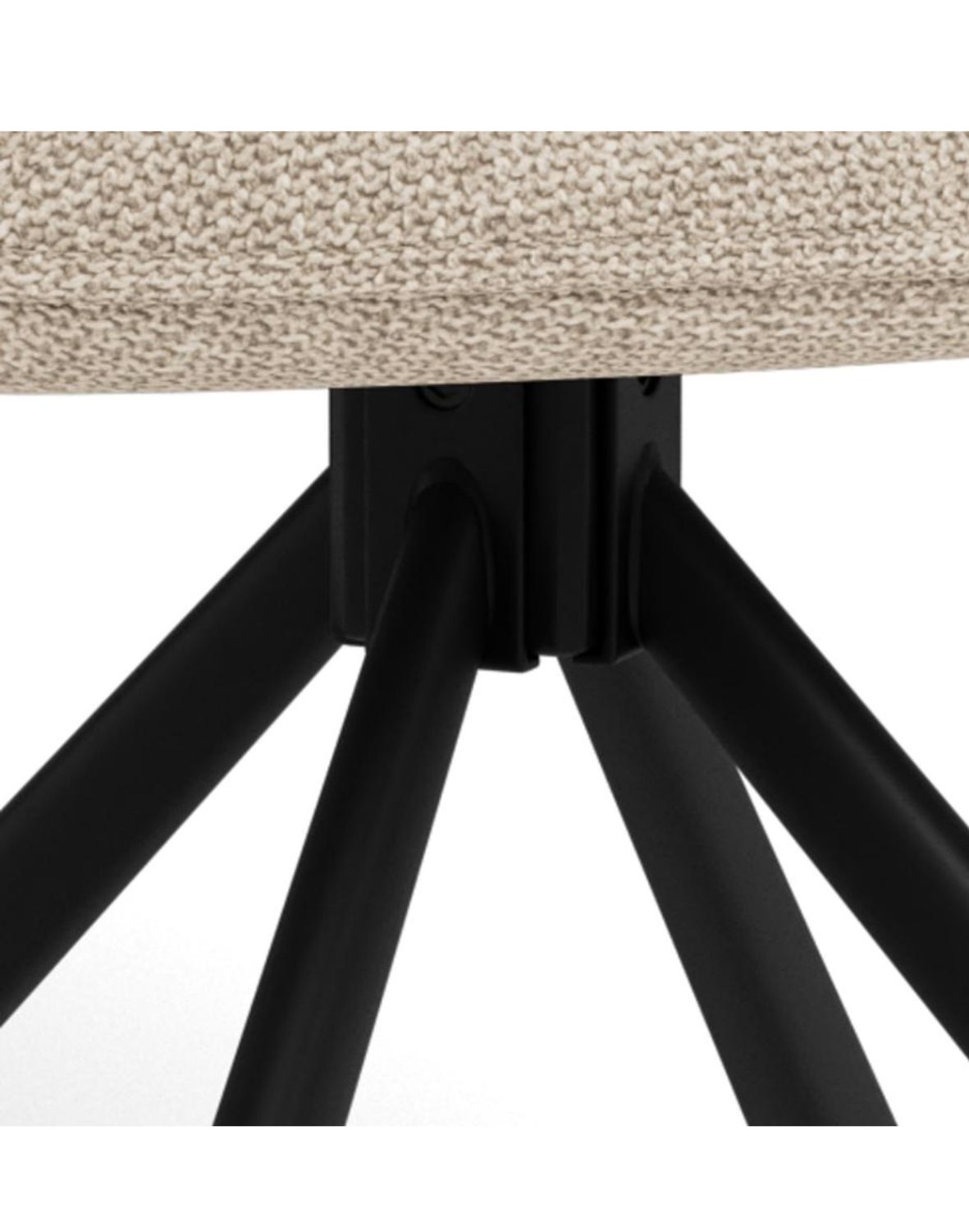 beżowe krzesło obrotowe do jadalni glenda 07425