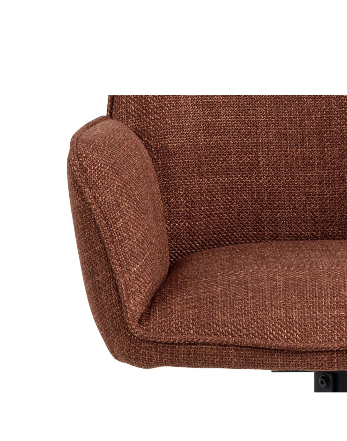 krzesło obrotowe do jadalni, tapicerowane glenda