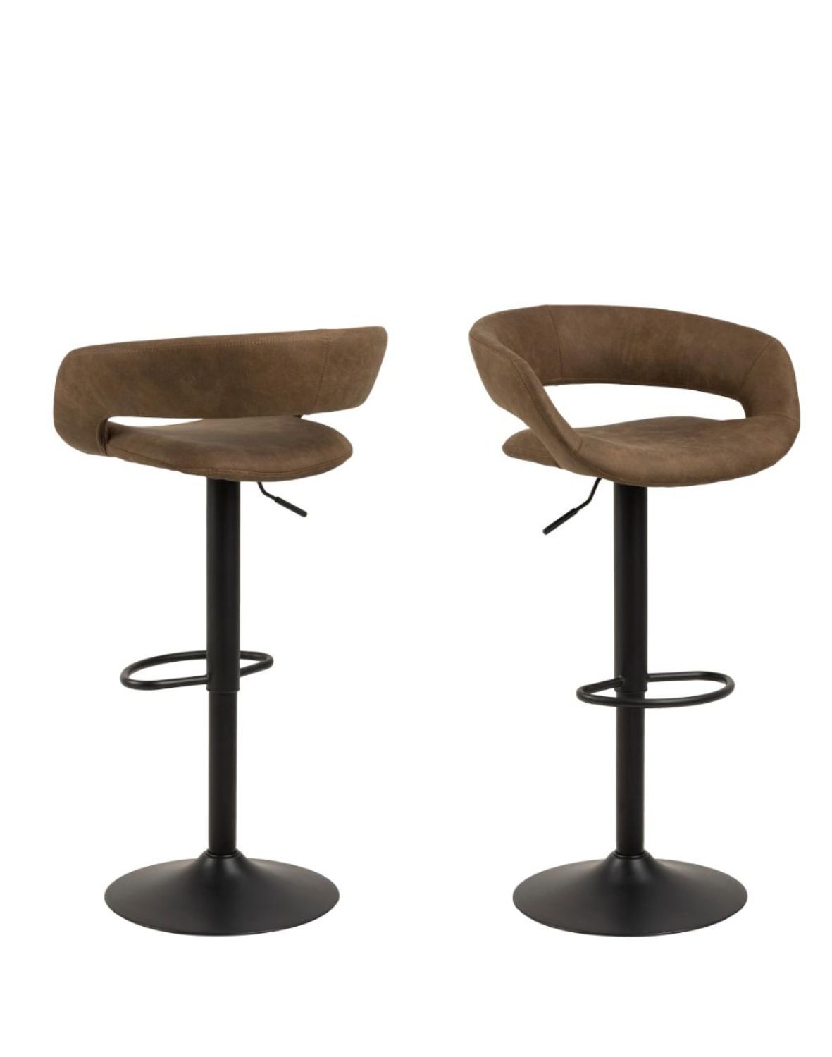 Barová židle Grace do kuchyně, otočná, s nastavitelnou výškou, hnědá (84700)