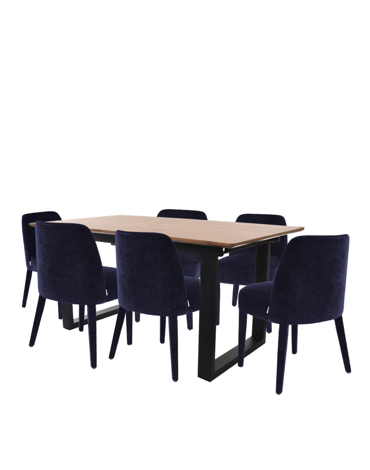 Snap - Set: Stůl Grand + 6 jídelních židlí Chelsea