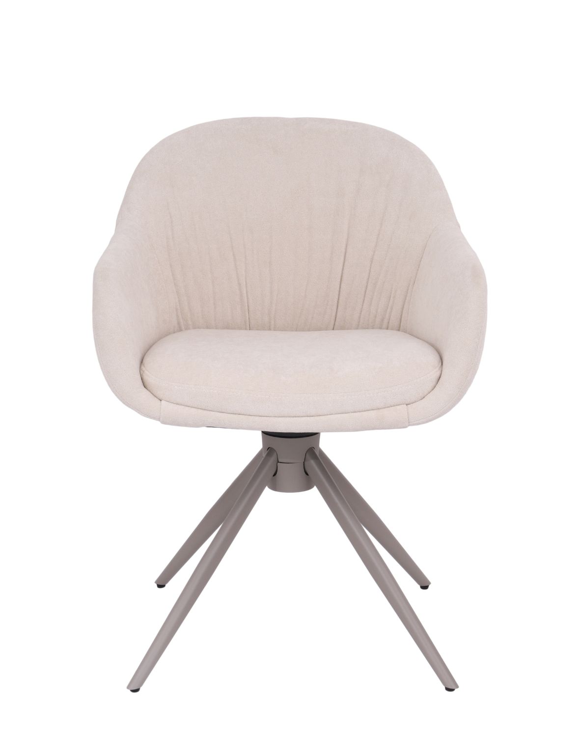 krzesło obrotowe do jadalni greta, beżowe