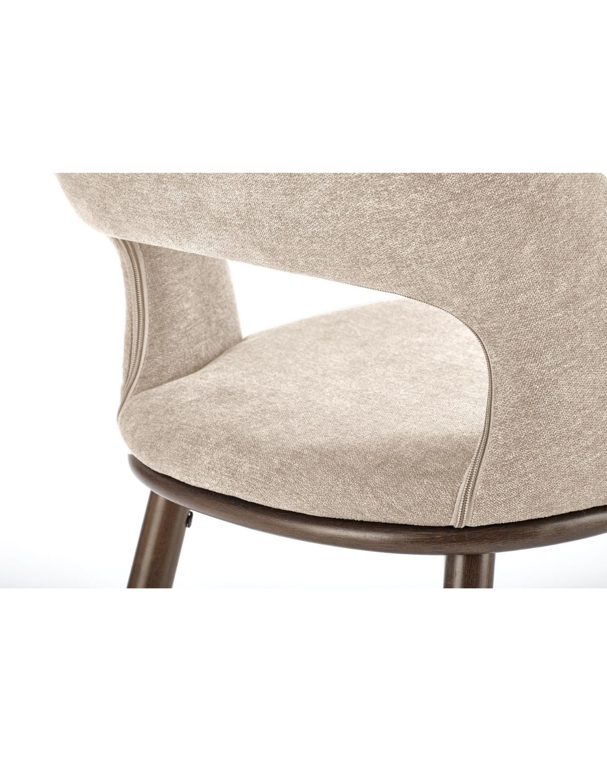 hoker do kuchni h114, beżowy, brązowe nogi