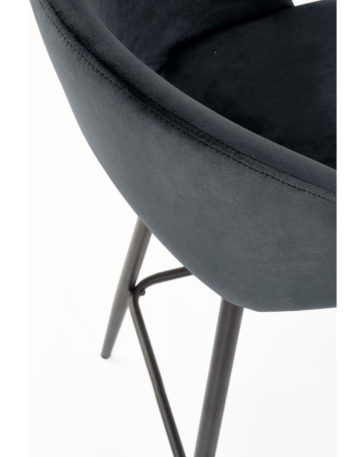 hoker do kuchni h96, czarny welwet