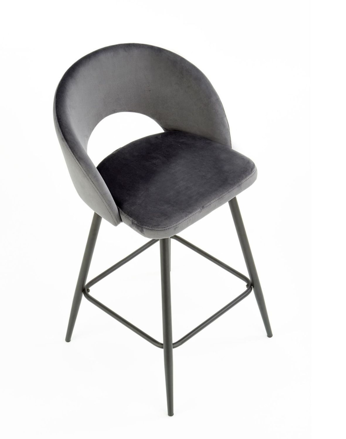 hoker do kuchni h96, szary welwet