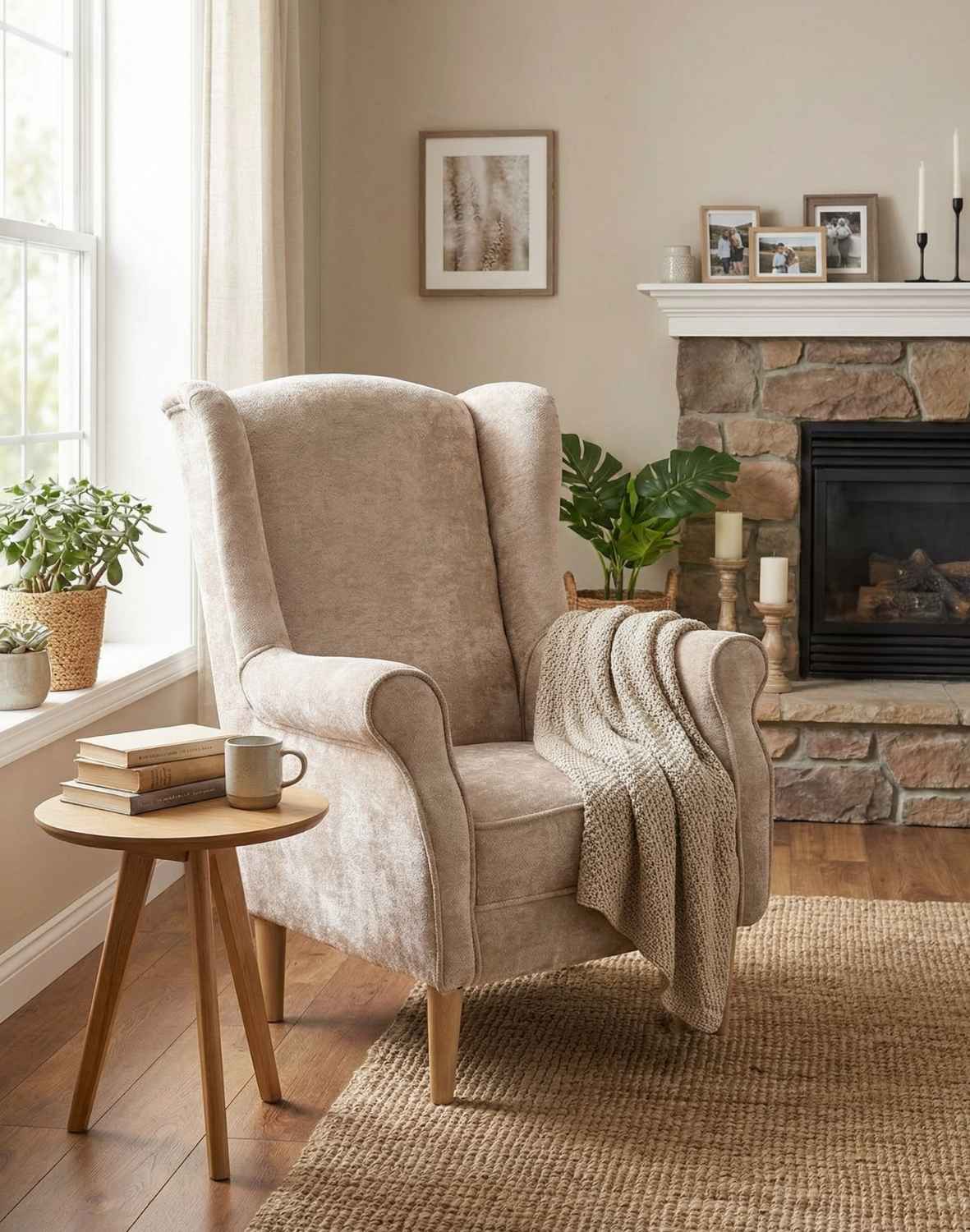 fotel wypoczynkowy hermes, beżowy