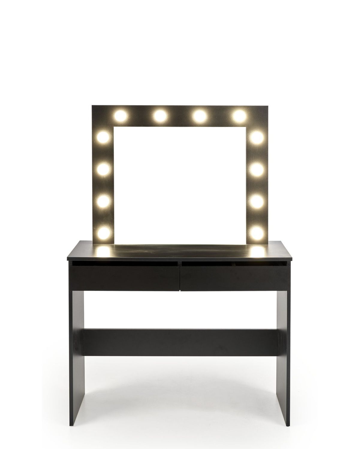 toaletka z lustrem hollywood, czarna