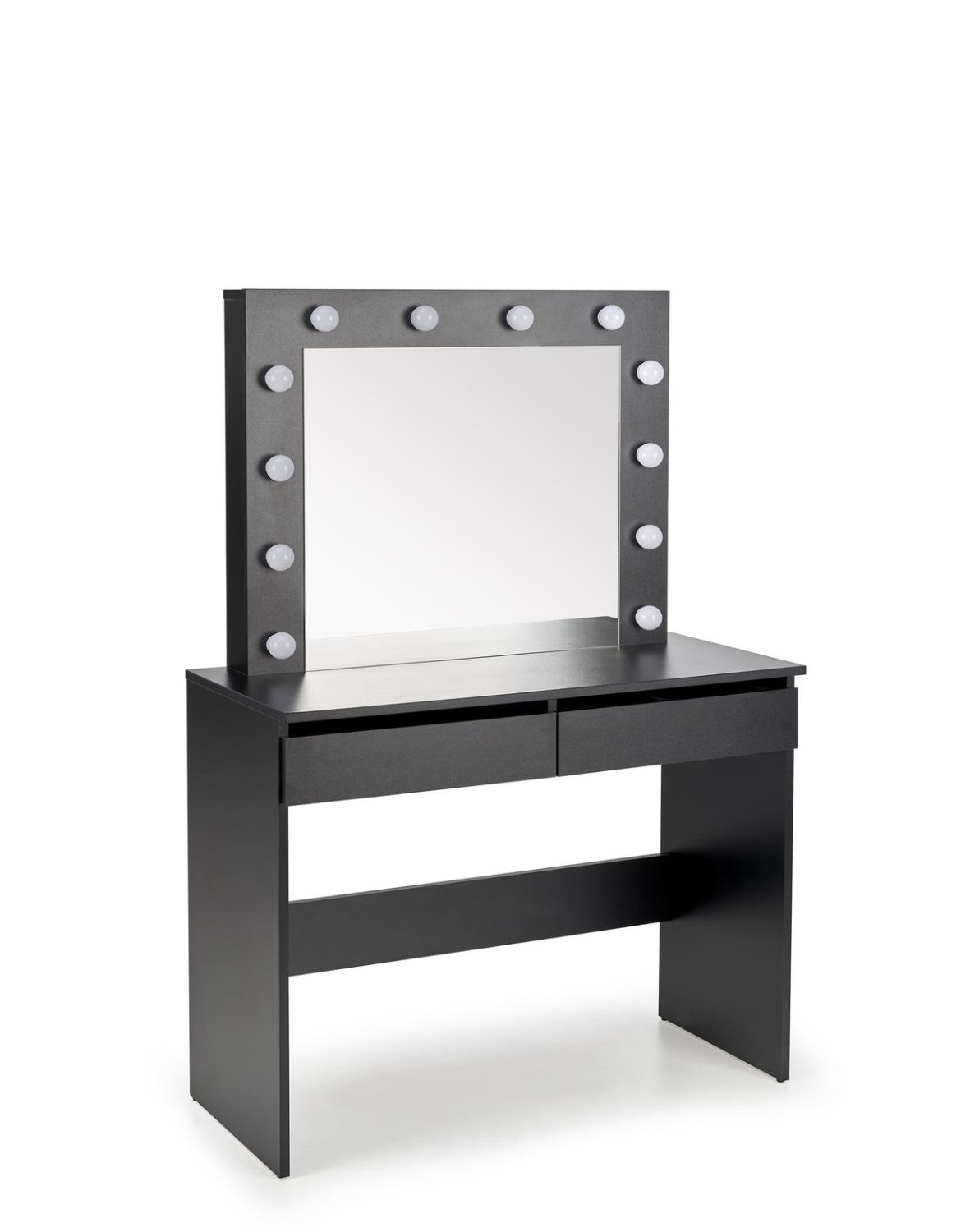 toaletka z lustrem hollywood, czarna