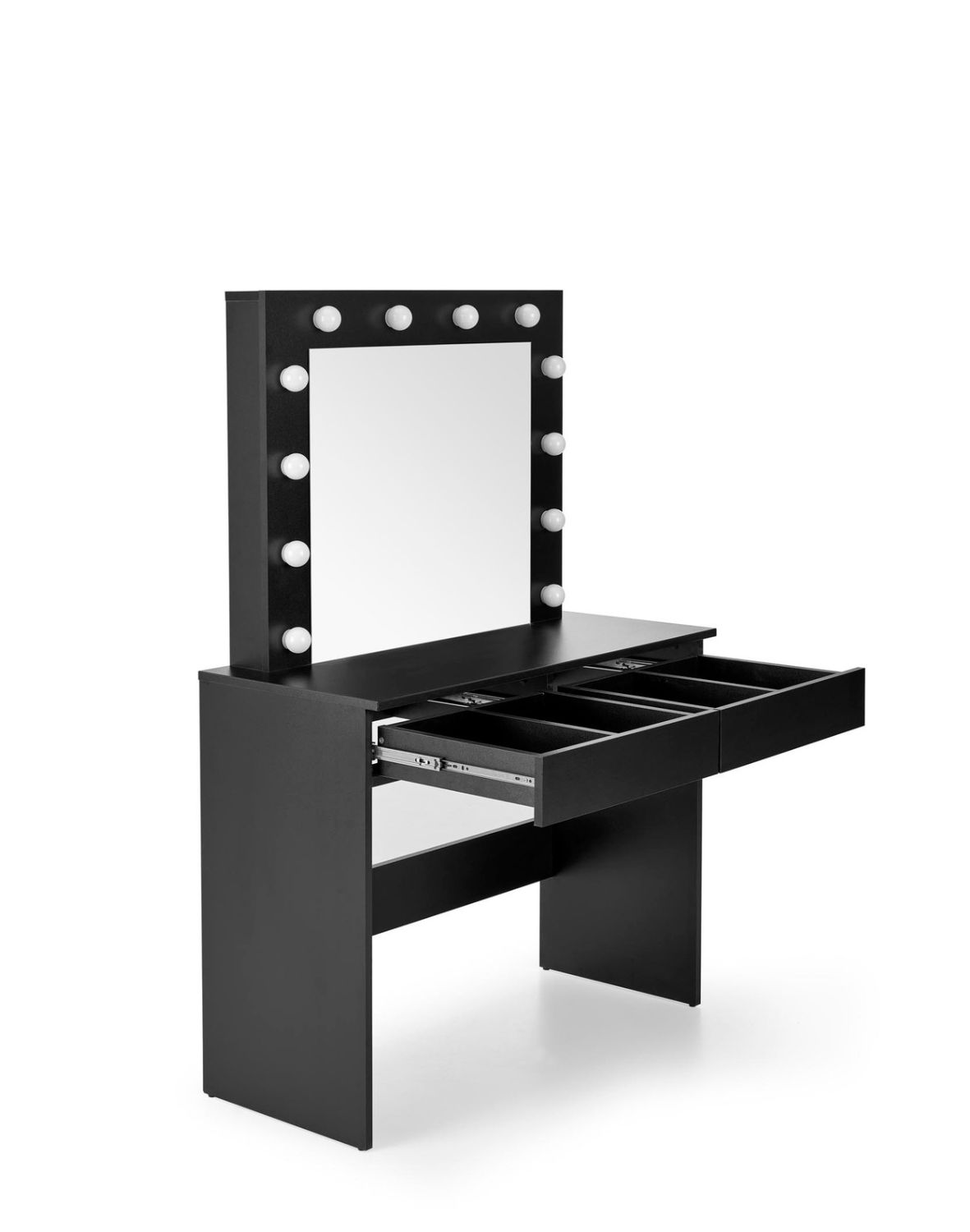 toaletka z lustrem hollywood, czarna