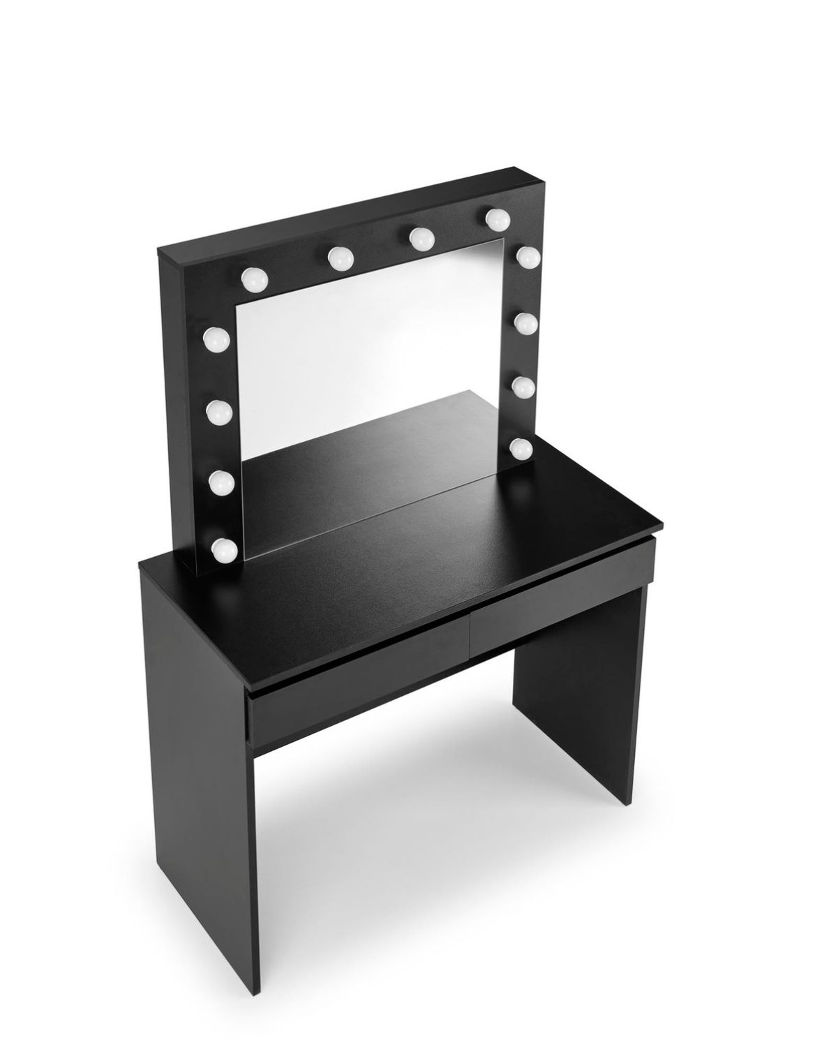 toaletka z lustrem hollywood, czarna