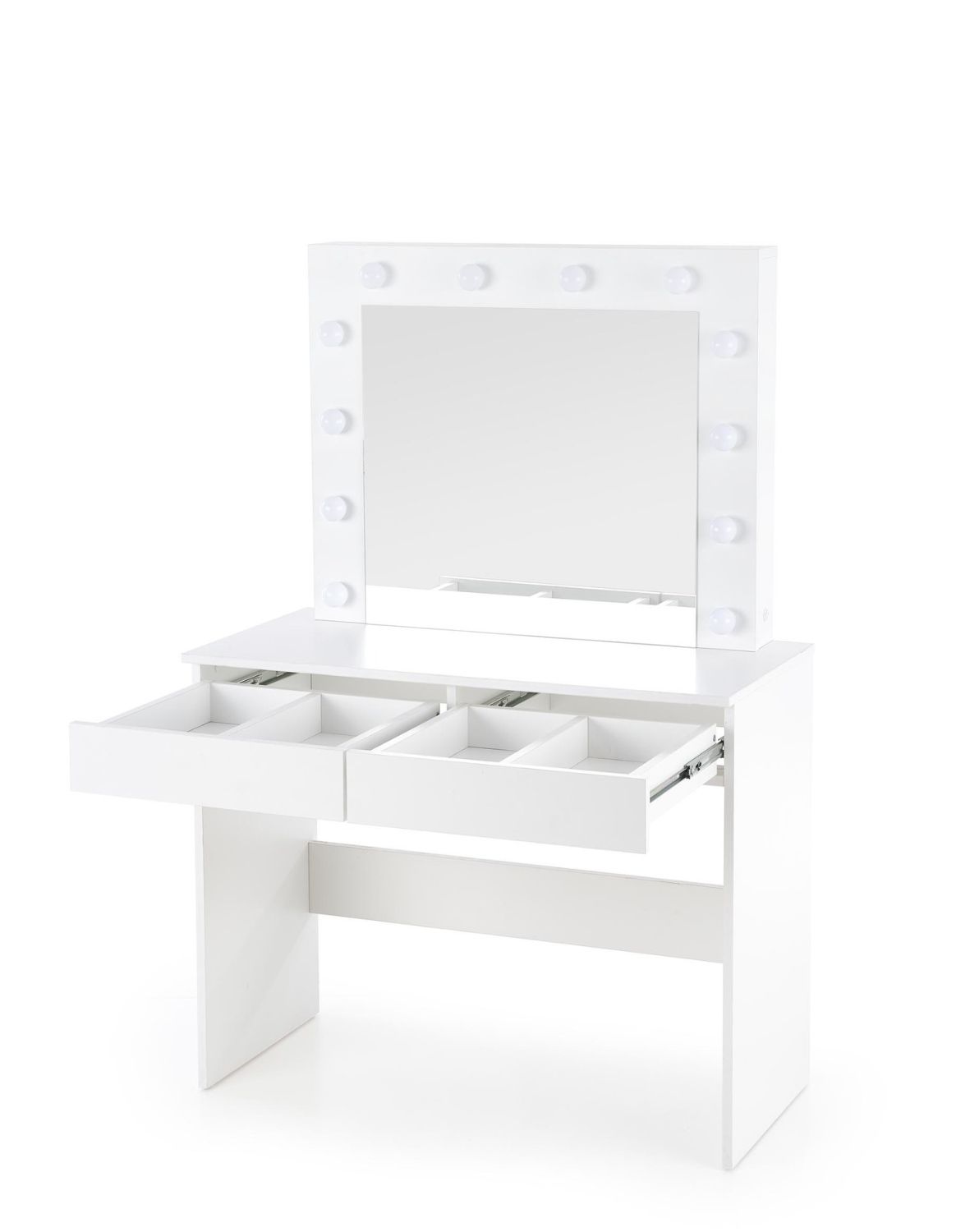 toaletka z lustrem hollywood, biała