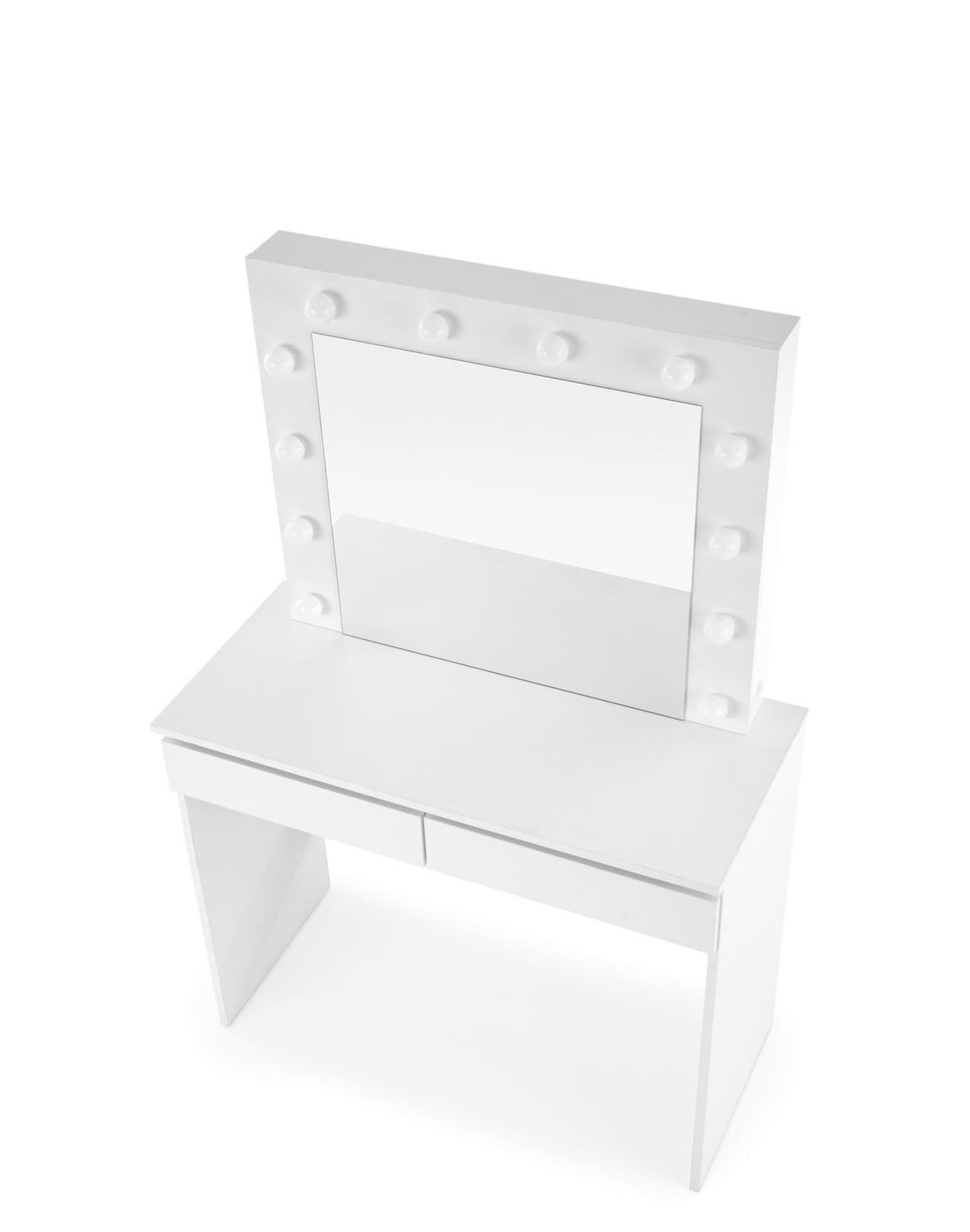 toaletka z lustrem hollywood, biała