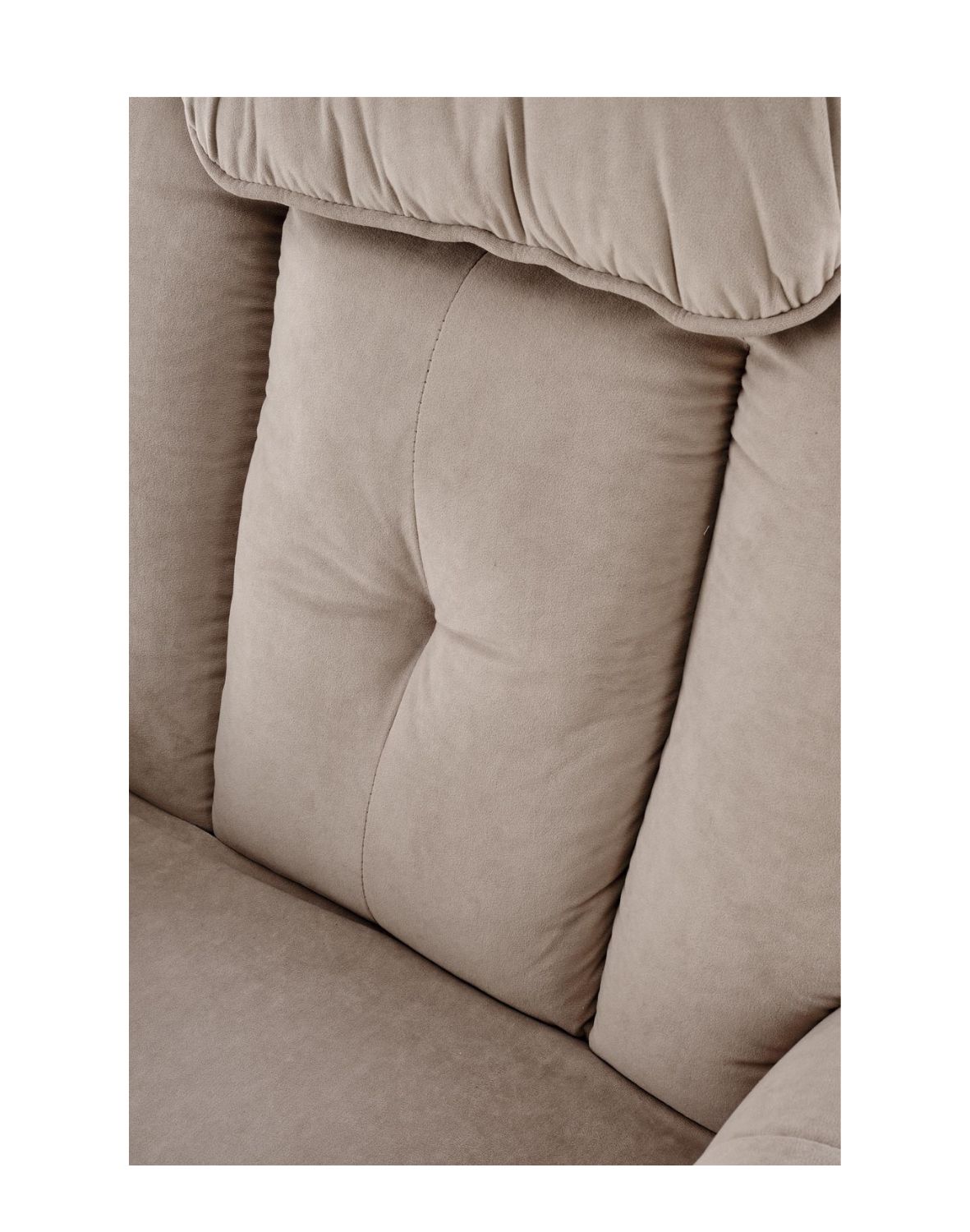 fotel horton z funkcją elektrycznego rozkładania i pionizacji, beżowy welwet