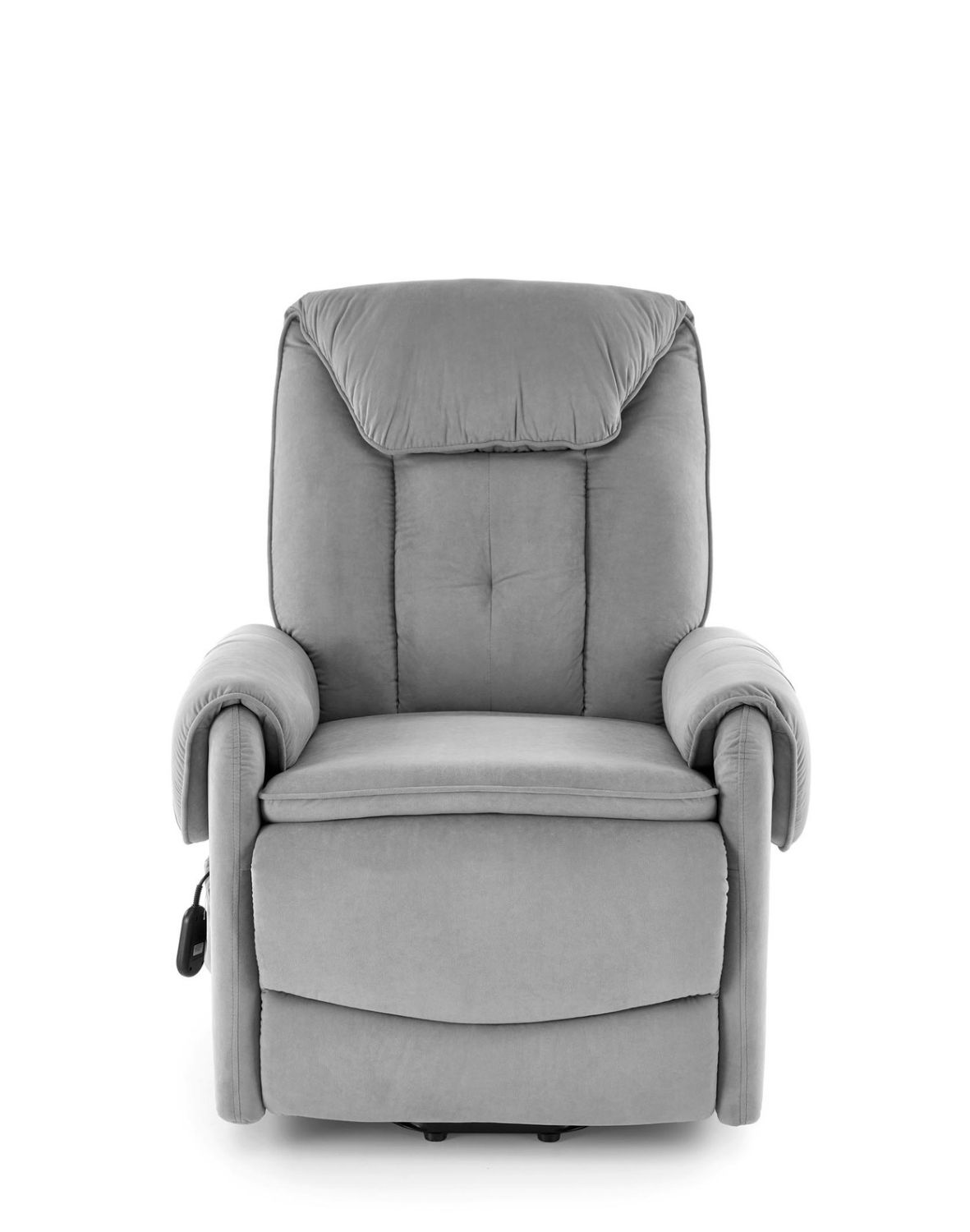 fotel horton z funkcją elektrycznego rozkładania i pionizacji, szary welwet