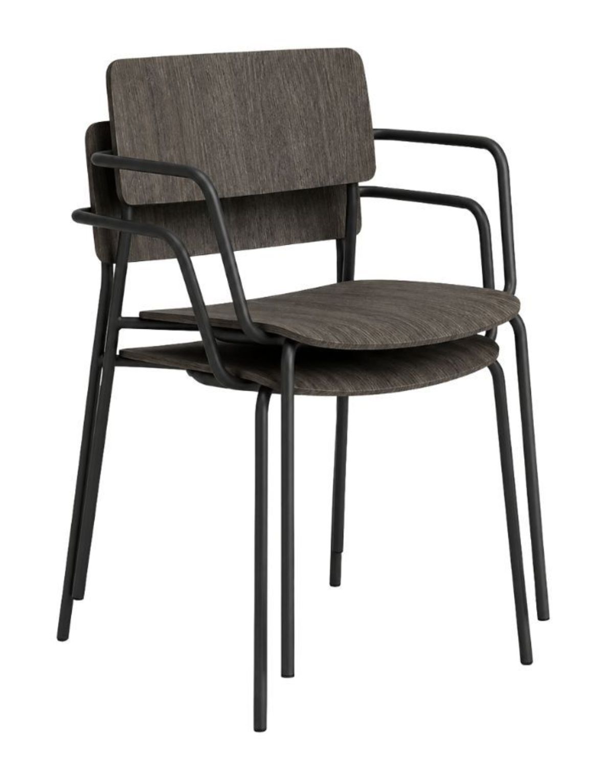 Krzesło konferencyjne Hubi 4L Arm Wood