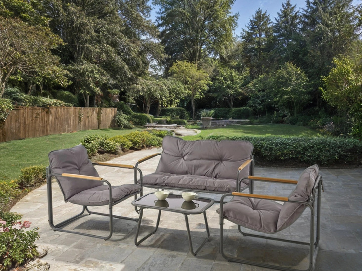 zestaw ogrodowy hudson (sofa, fotele, stolik kawowy)