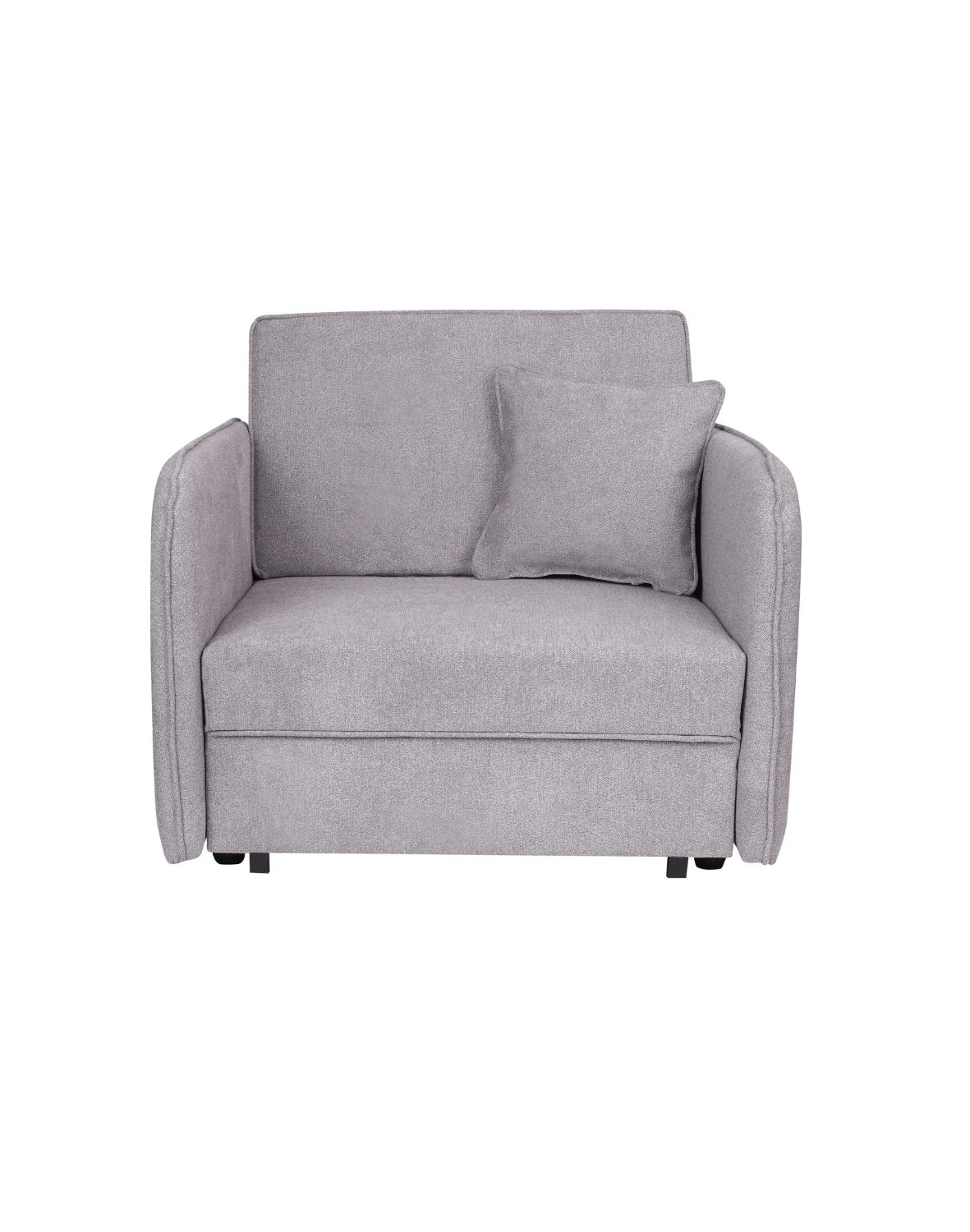 jednoosobowy fotel rozkładany ozi i szary