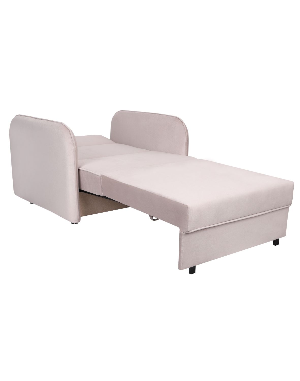 jednoosobowy fotel rozkładany ozi i beżowy