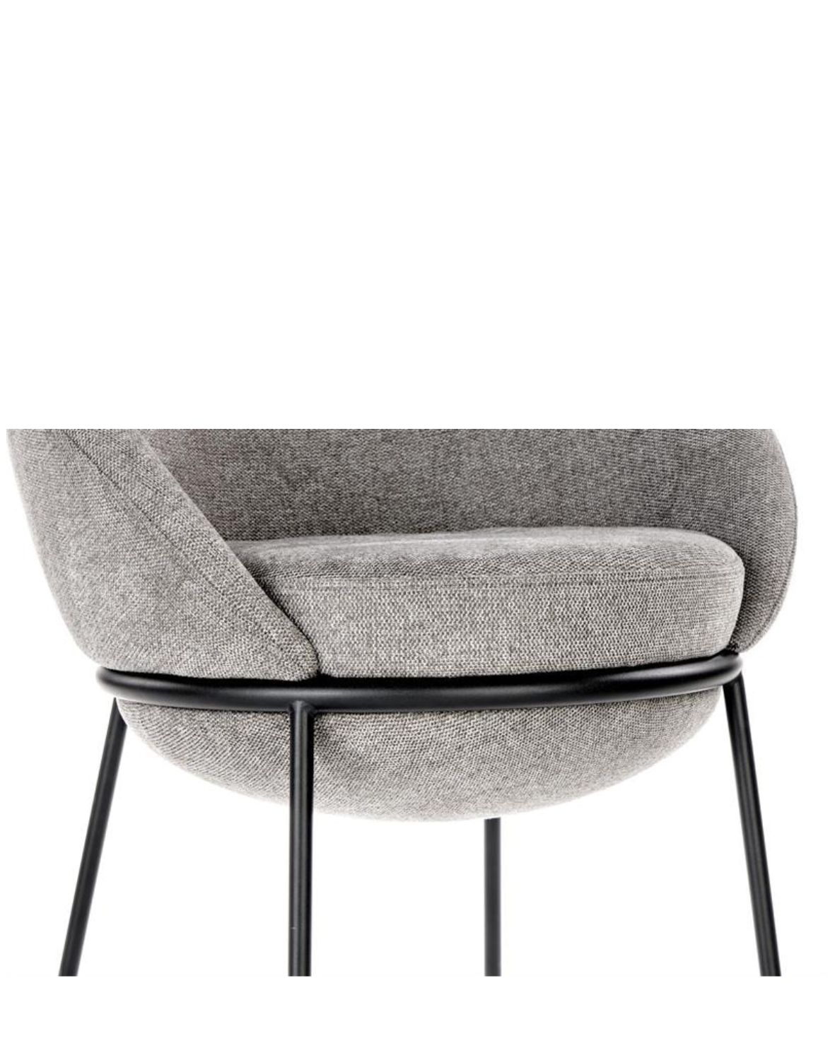 krzesło do jadalni k482, nowoczesne, szare