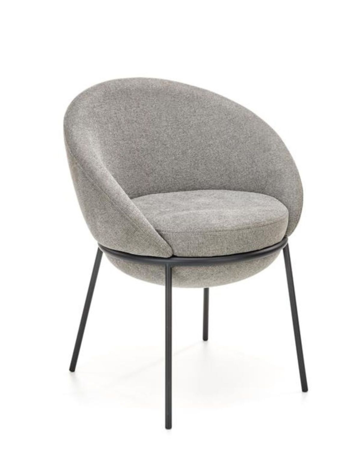 krzesło do jadalni k482, nowoczesne, szare