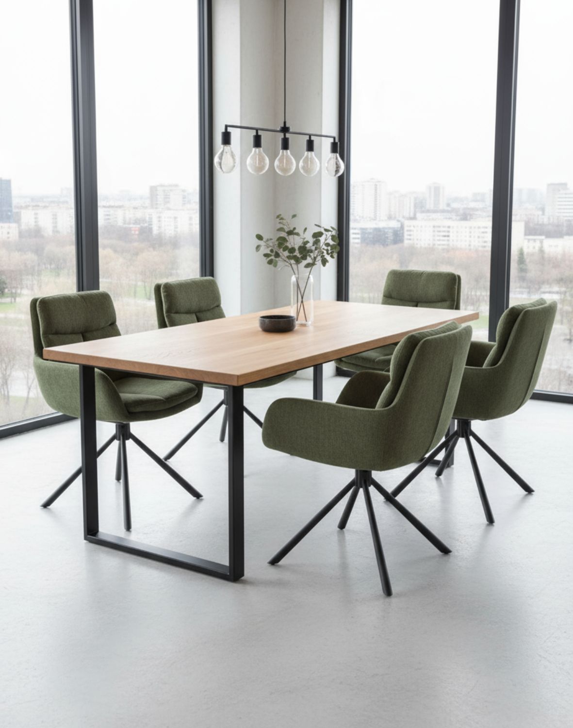 krzesło obrotowe k495, zielone