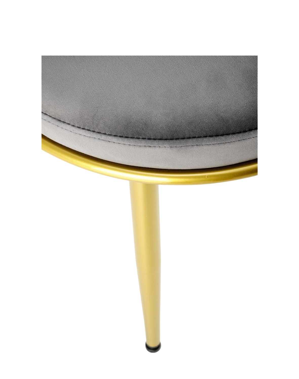 krzesło K517 popielate, tapicerowane velvet, nowoczesny design