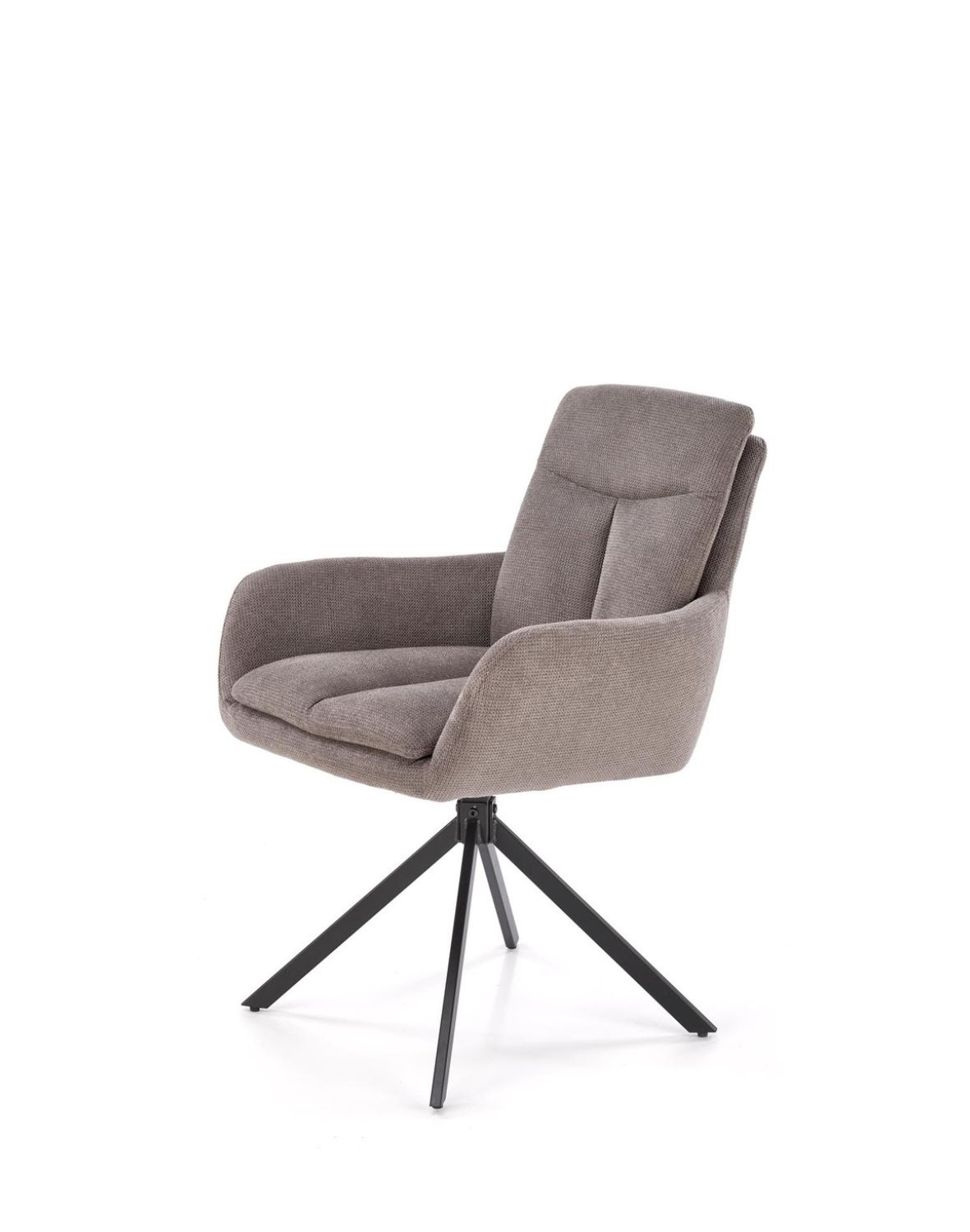 krzesło obrotowe k536, tapicerowane, szare